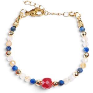 Bransoletka- damska-stal chirurgiczna-kamien- Cytryn-Lapis-Labellafashion